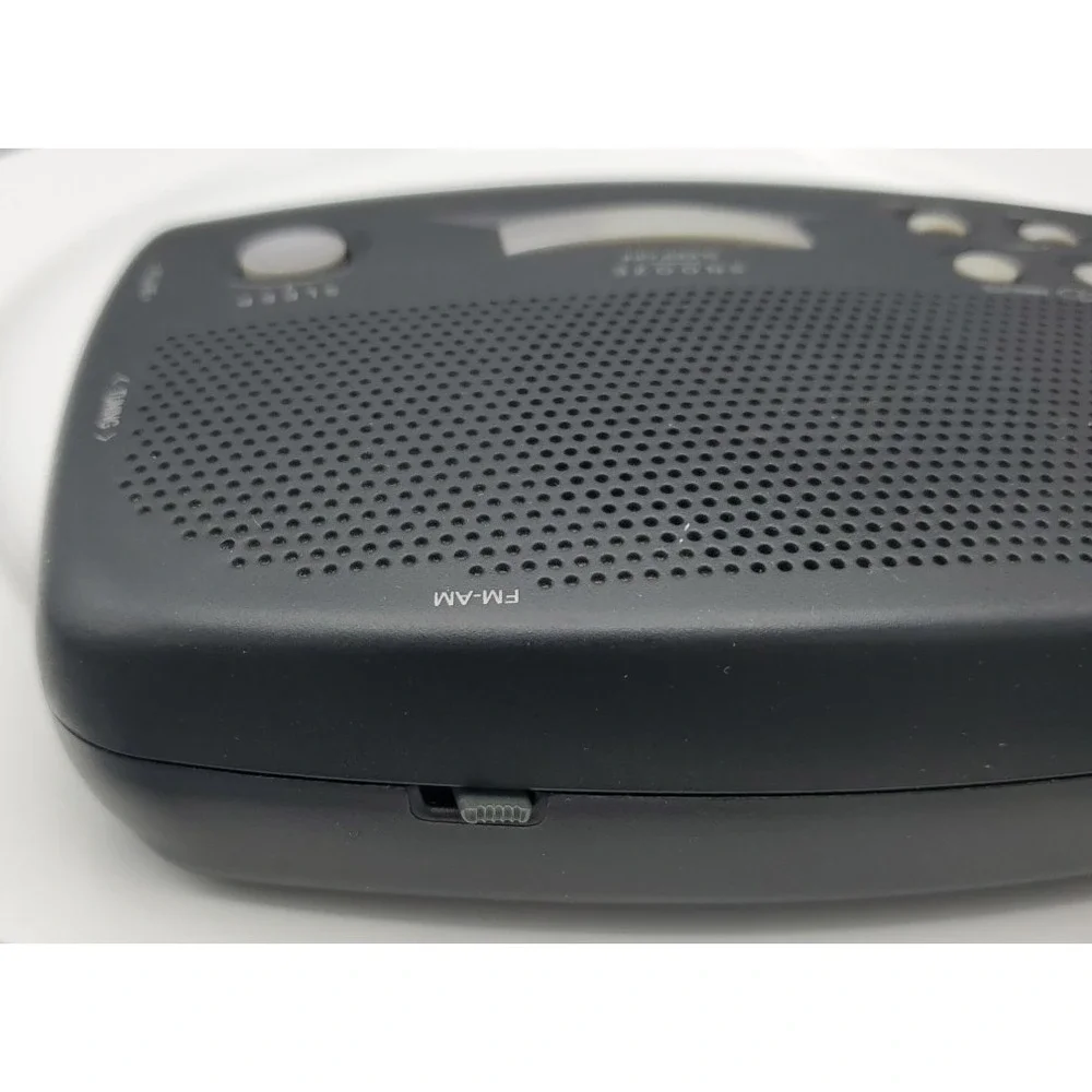 Vintage GE 7-4836B AM/FM Digital Alarm Clock Radio Snooze  Black Green LED Retro